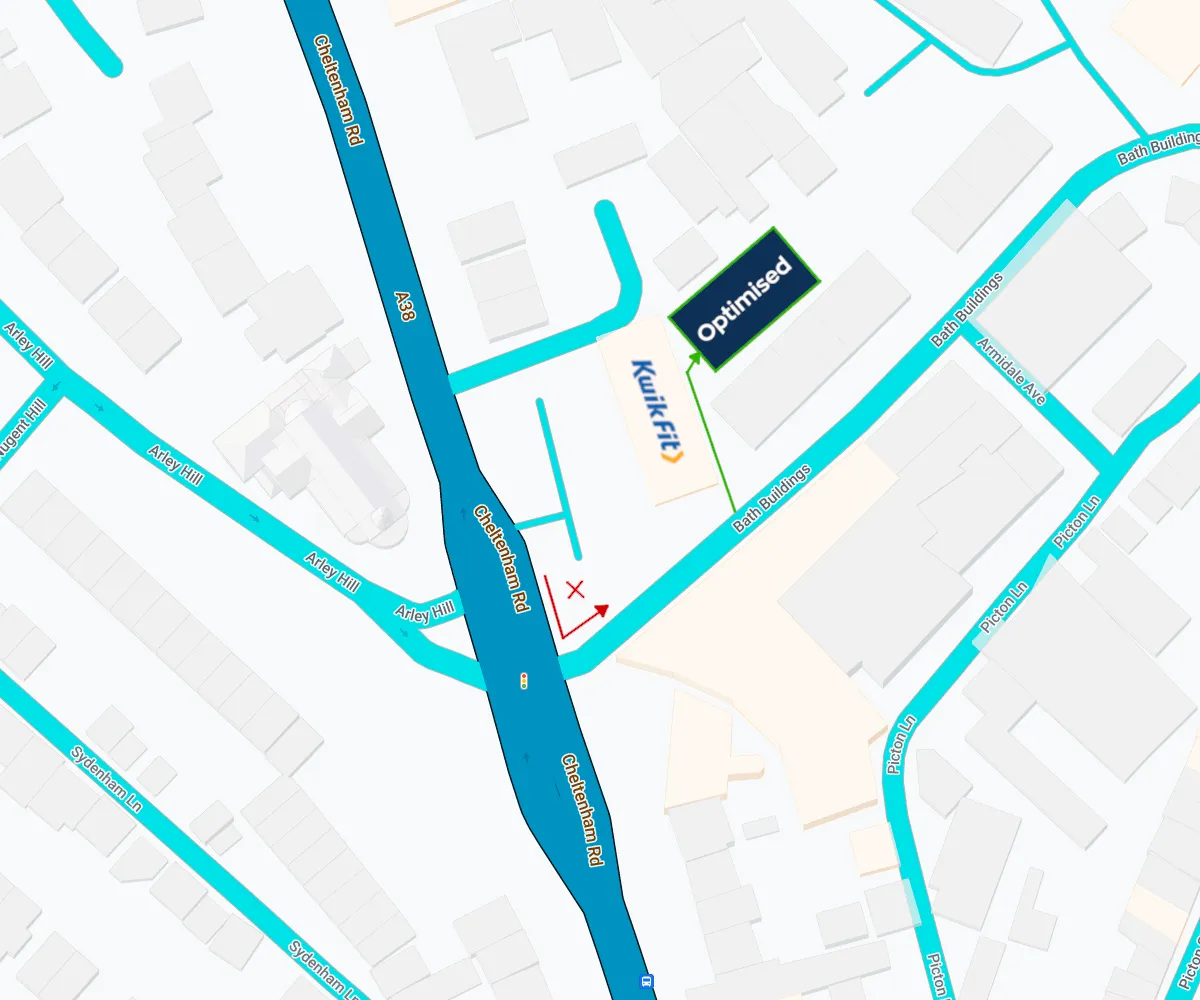 Close up map of office entrance